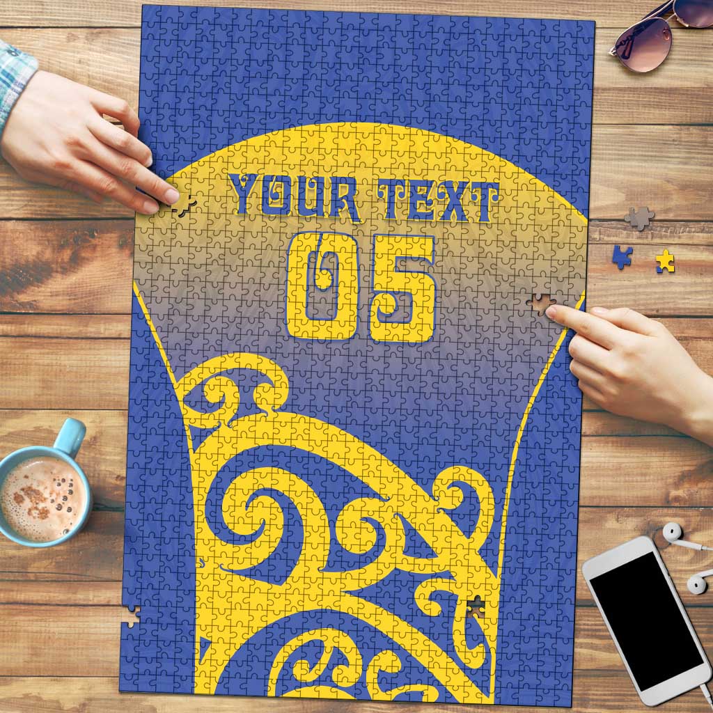Custom James Cook High School Puzzle Maori Koru Pattern