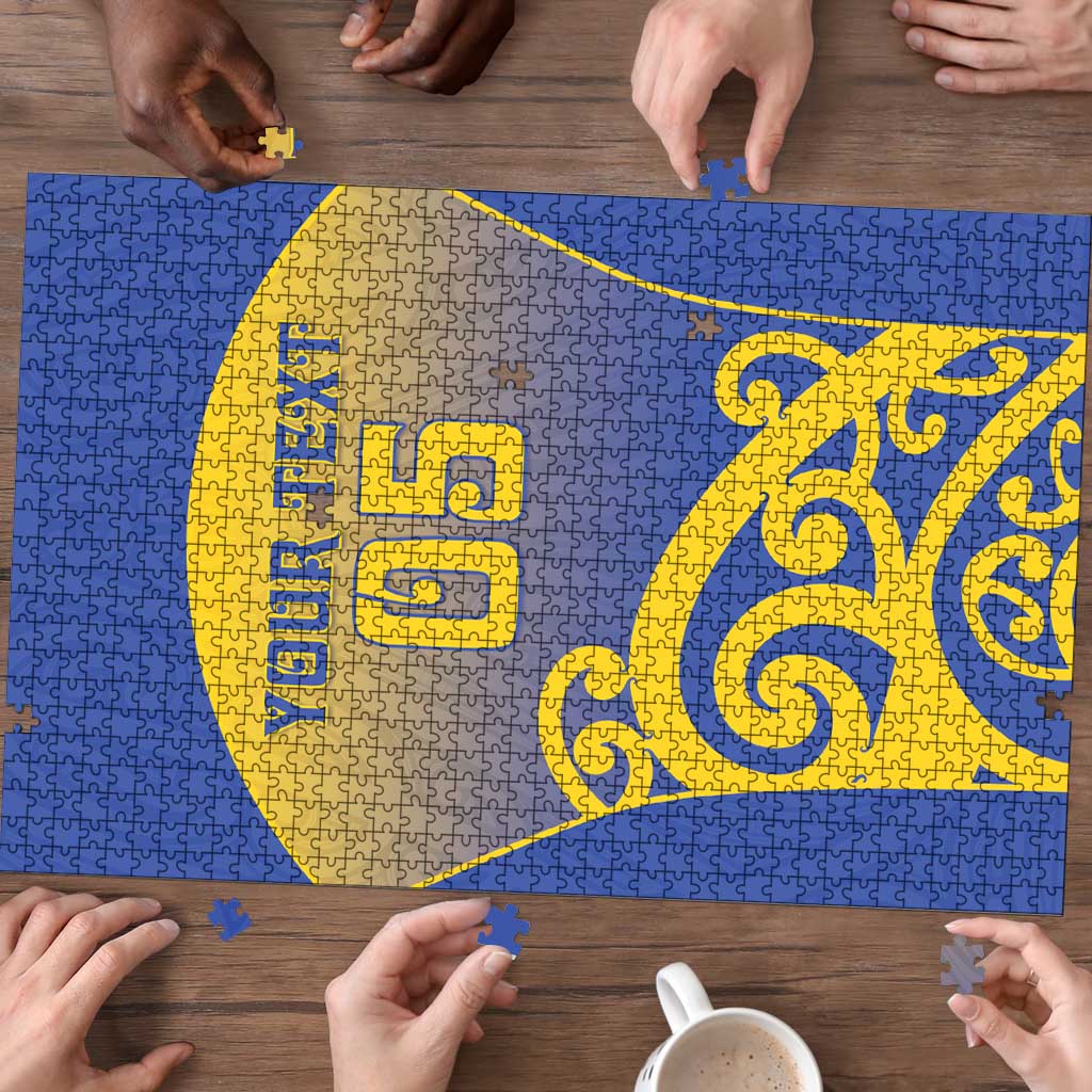 Custom James Cook High School Puzzle Maori Koru Pattern