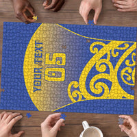 Custom James Cook High School Puzzle Maori Koru Pattern