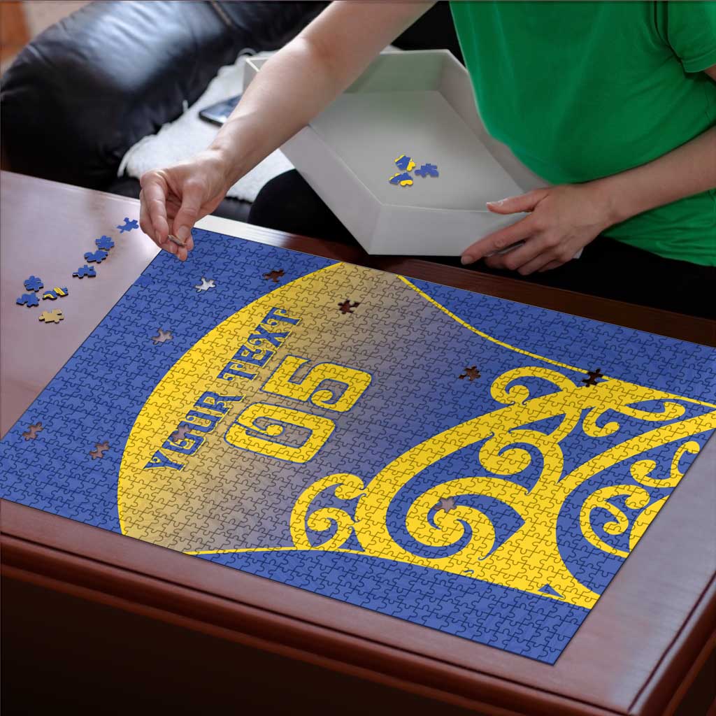 Custom James Cook High School Puzzle Maori Koru Pattern