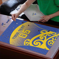 Custom James Cook High School Puzzle Maori Koru Pattern