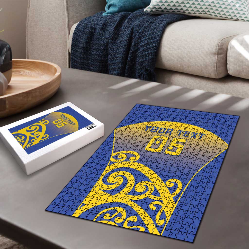 Custom James Cook High School Puzzle Maori Koru Pattern