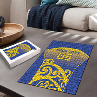 Custom James Cook High School Puzzle Maori Koru Pattern