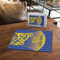 Custom James Cook High School Puzzle Maori Koru Pattern
