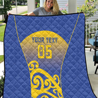 Custom James Cook High School Quilt Maori Koru Pattern