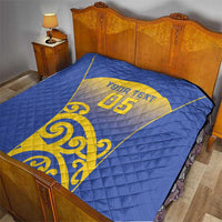 Custom James Cook High School Quilt Maori Koru Pattern