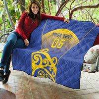 Custom James Cook High School Quilt Maori Koru Pattern