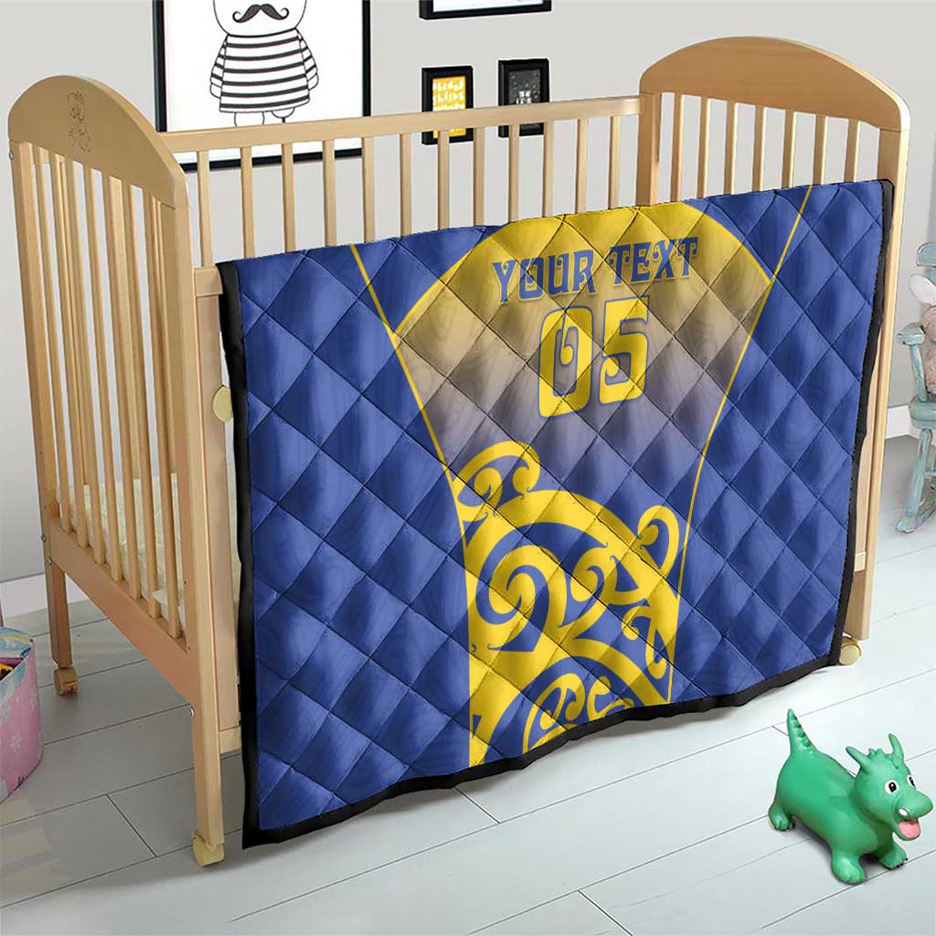 Custom James Cook High School Quilt Maori Koru Pattern