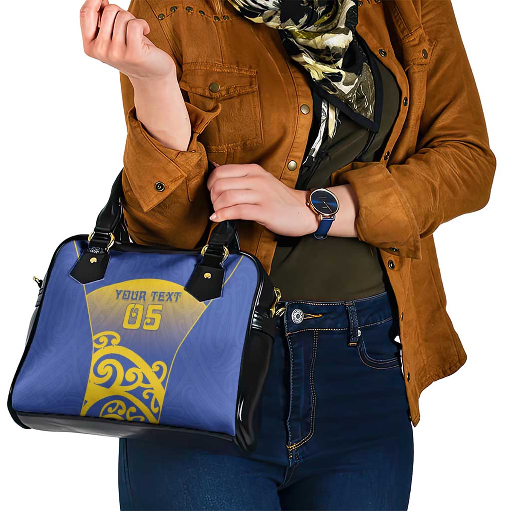 Custom James Cook High School Shoulder Handbag Maori Koru Pattern LT05 - Polynesian Pride