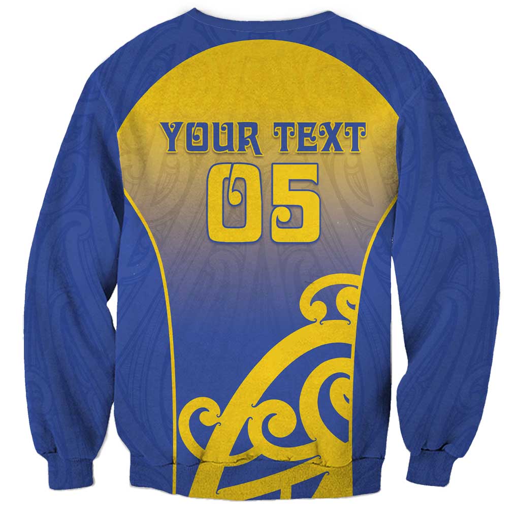 Custom James Cook High School Sweatshirt Maori Koru Pattern