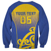 Custom James Cook High School Sweatshirt Maori Koru Pattern