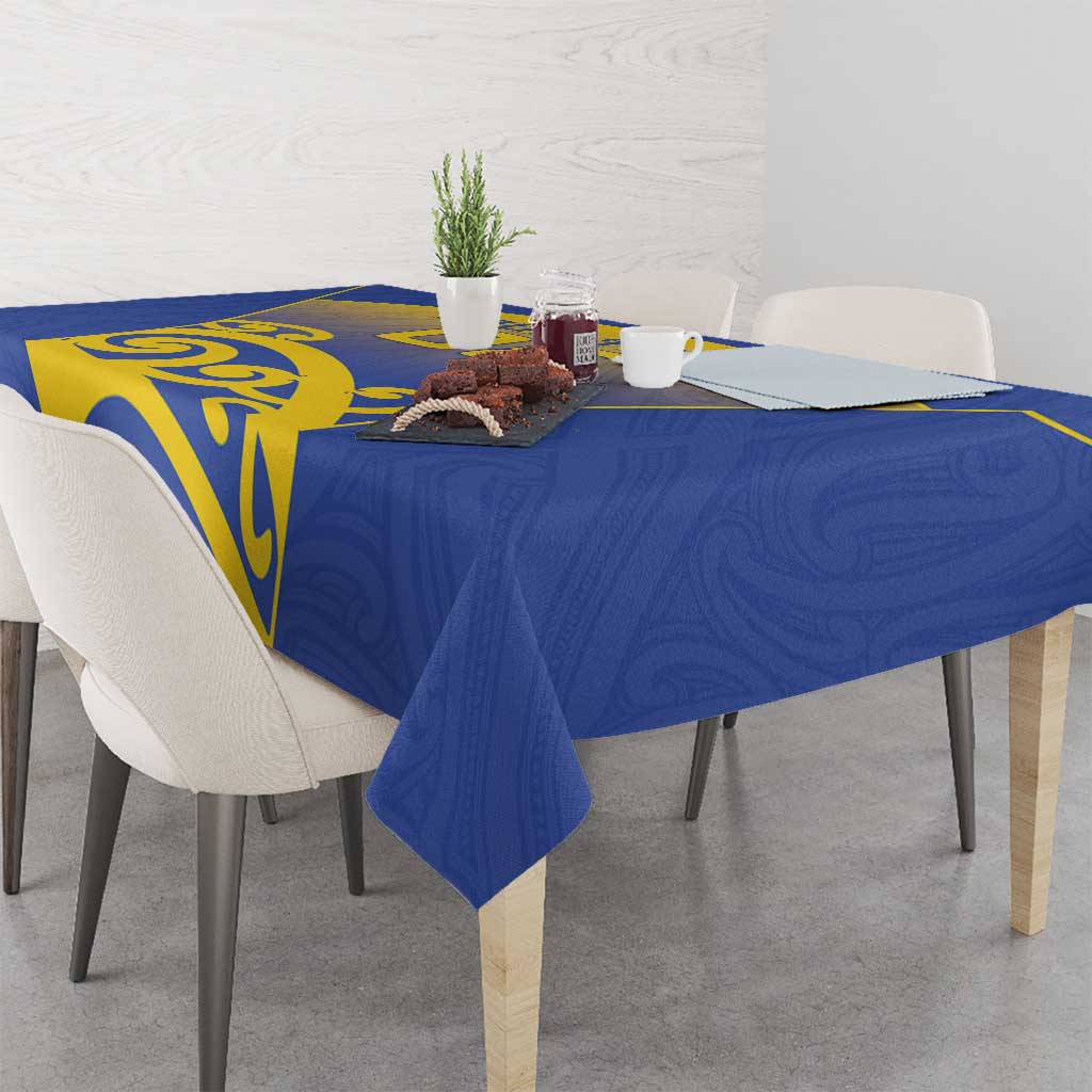 Custom James Cook High School Tablecloth Maori Koru Pattern LT05 - Polynesian Pride