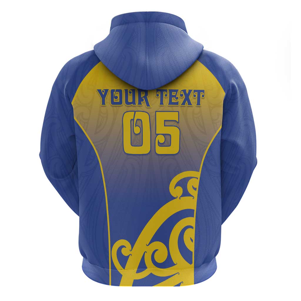 Custom James Cook High School Zip Hoodie Maori Koru Pattern LT05 - Polynesian Pride