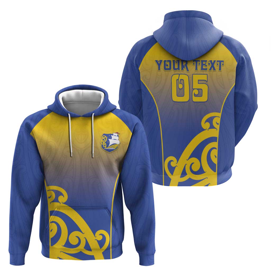 Custom James Cook High School Zip Hoodie Maori Koru Pattern LT05 - Polynesian Pride