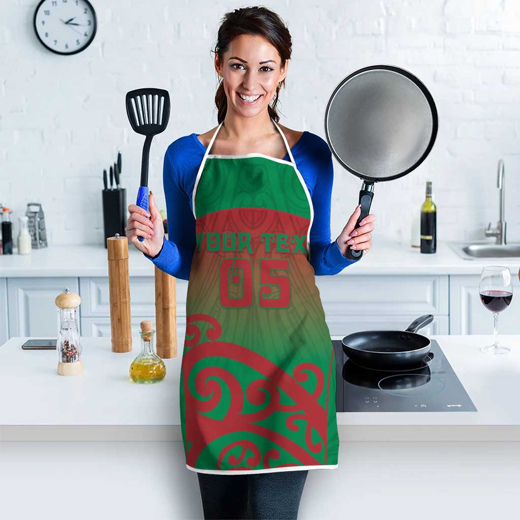 Custom Onehunga High School Apron Maori Koru Pattern
