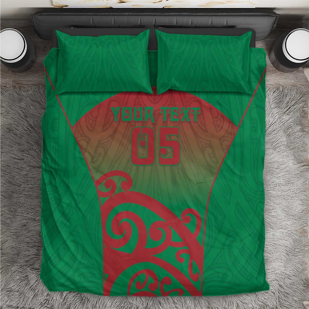 Custom Onehunga High School Bedding Set Maori Koru Pattern