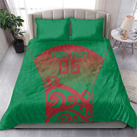 Custom Onehunga High School Bedding Set Maori Koru Pattern