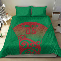 Custom Onehunga High School Bedding Set Maori Koru Pattern