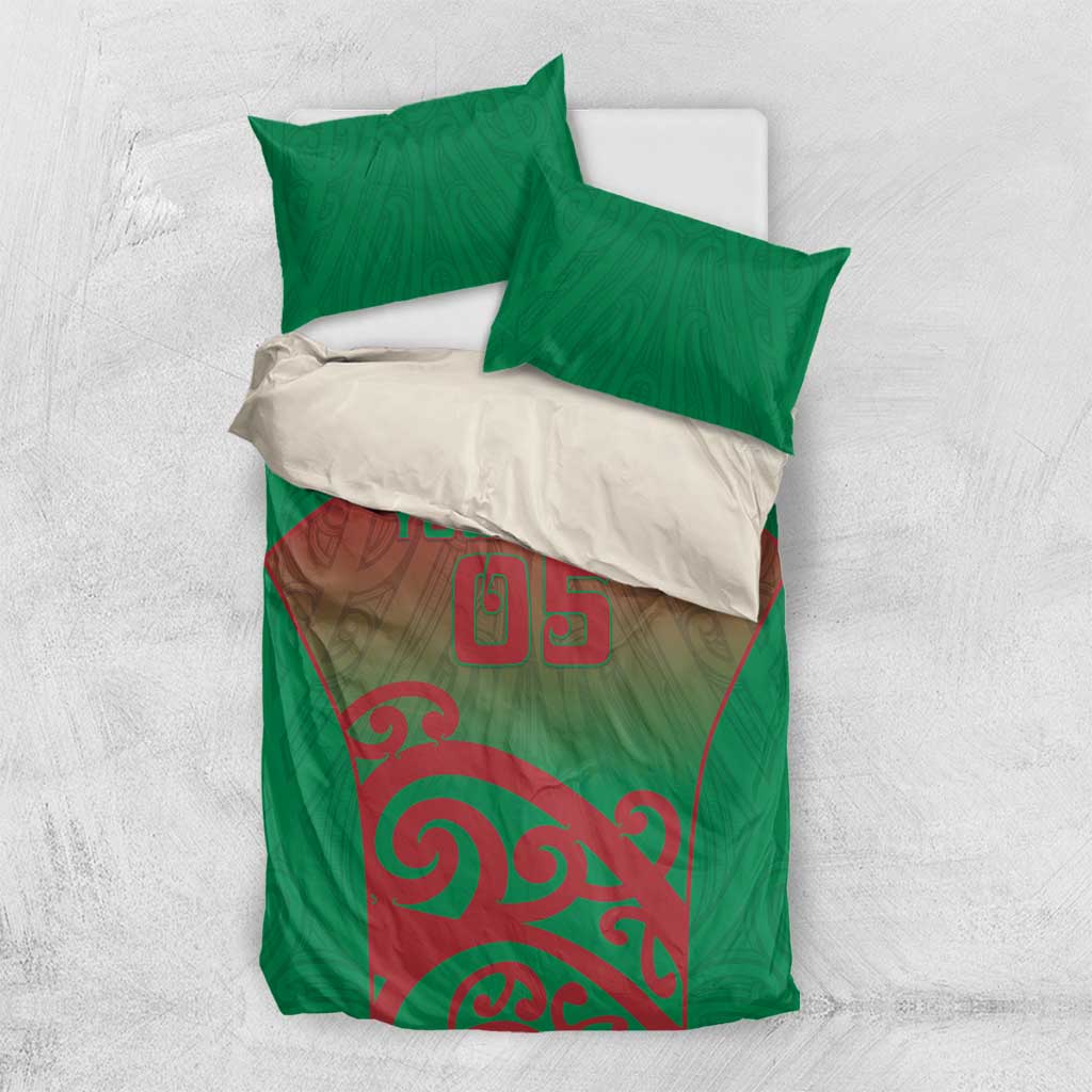 Custom Onehunga High School Bedding Set Maori Koru Pattern