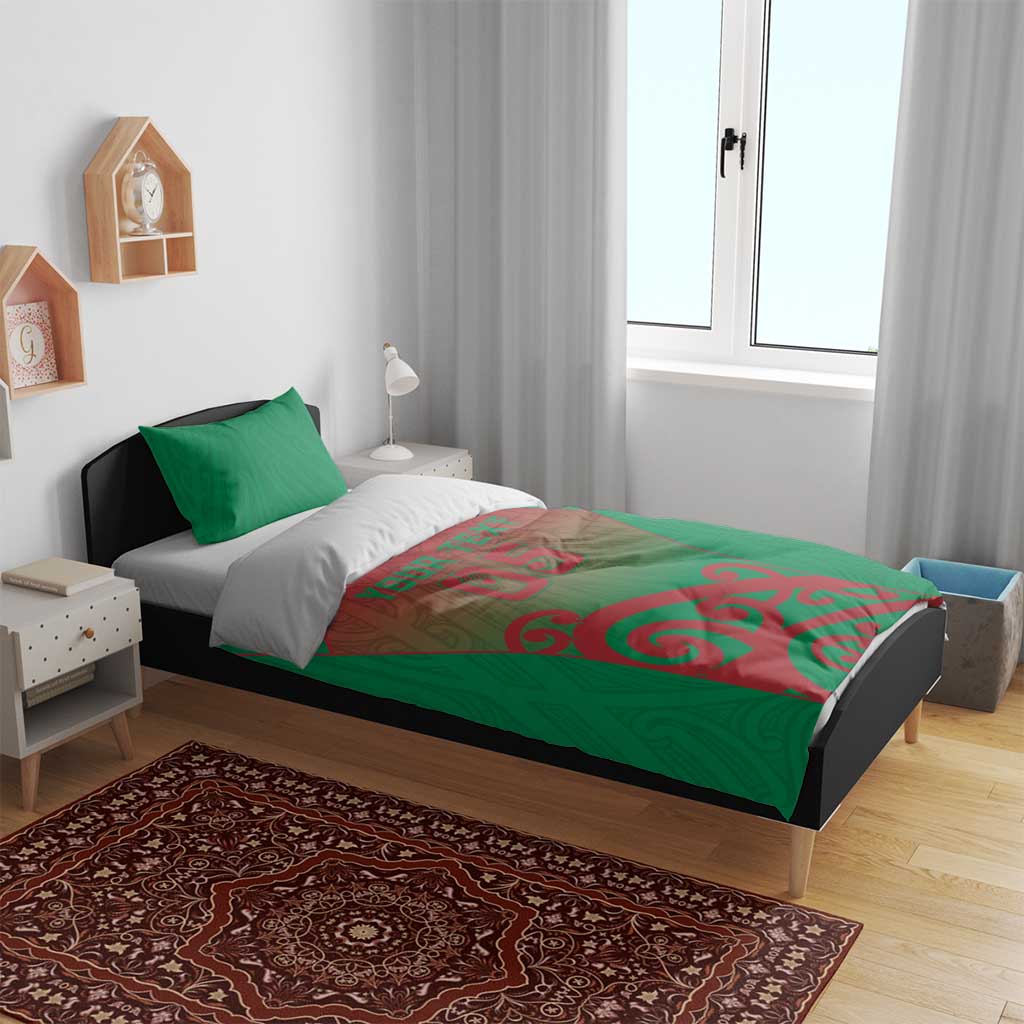 Custom Onehunga High School Bedding Set Maori Koru Pattern