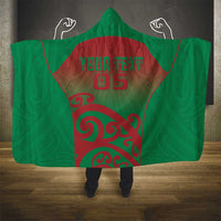 Custom Onehunga High School Hooded Blanket Maori Koru Pattern