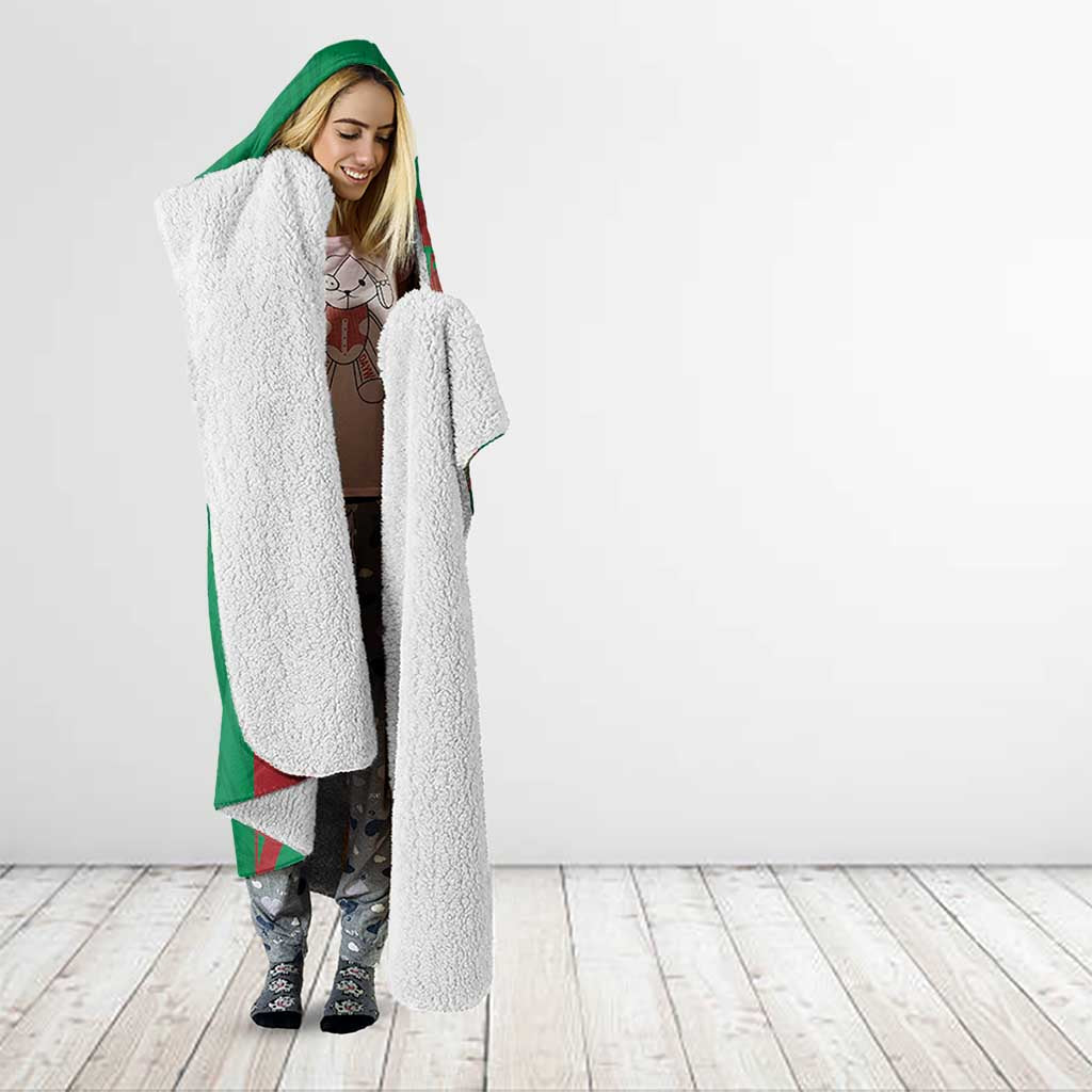 Custom Onehunga High School Hooded Blanket Maori Koru Pattern