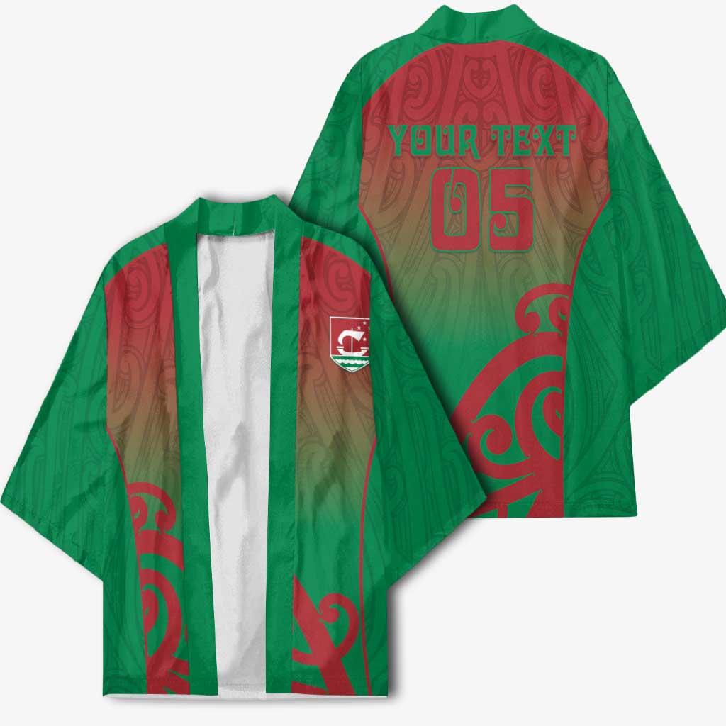 Custom Onehunga High School Kimono Maori Koru Pattern LT05 - Polynesian Pride