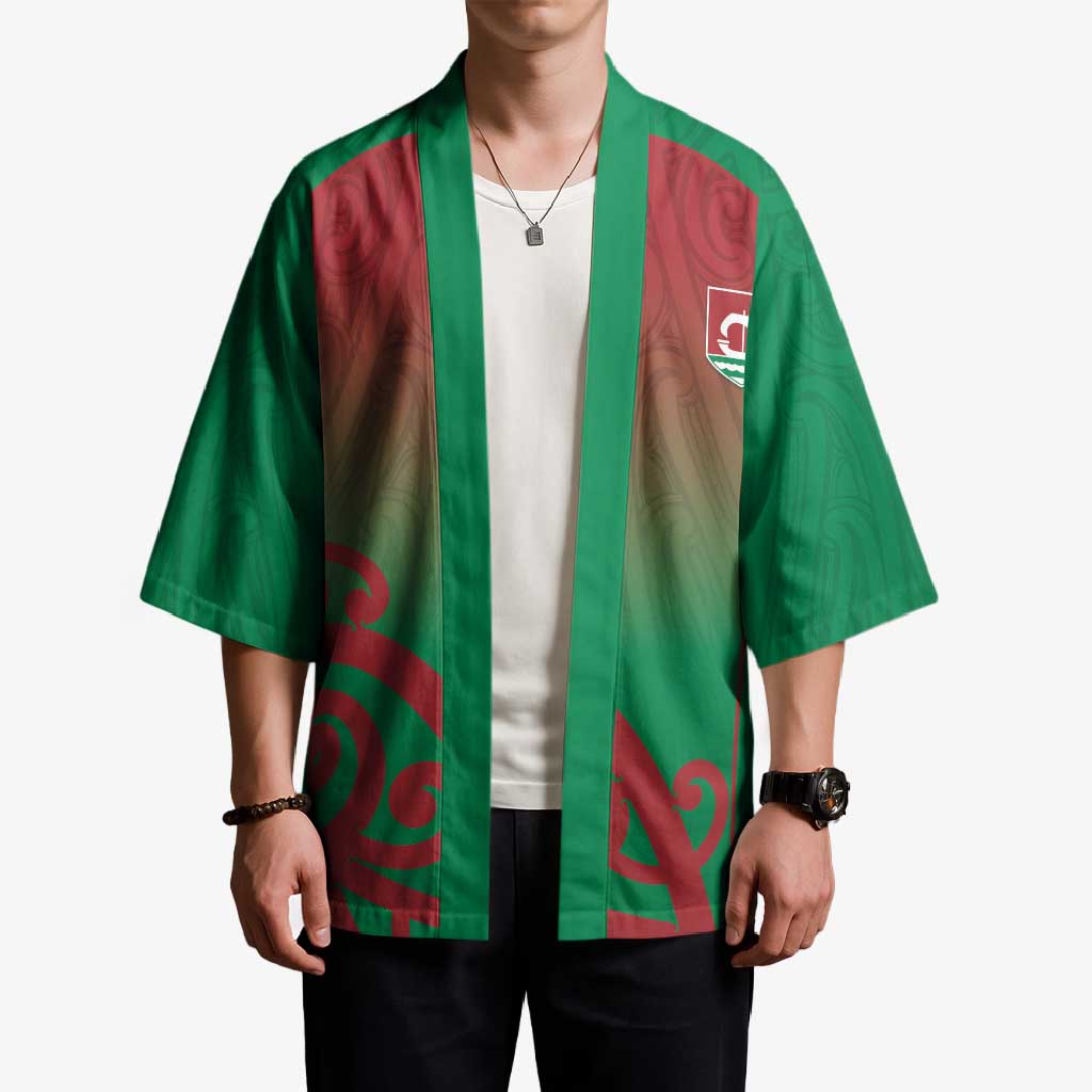 Custom Onehunga High School Kimono Maori Koru Pattern LT05 - Polynesian Pride