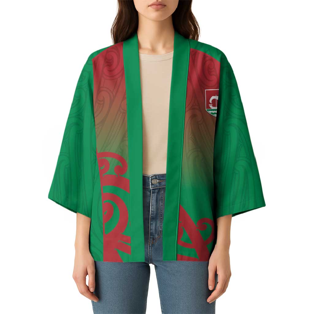 Custom Onehunga High School Kimono Maori Koru Pattern LT05 - Polynesian Pride