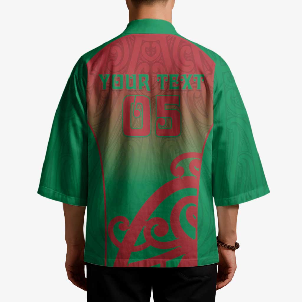 Custom Onehunga High School Kimono Maori Koru Pattern LT05 - Polynesian Pride