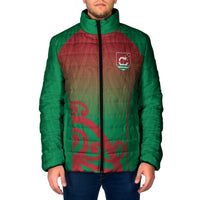 Custom Onehunga High School Padded Jacket Maori Koru Pattern