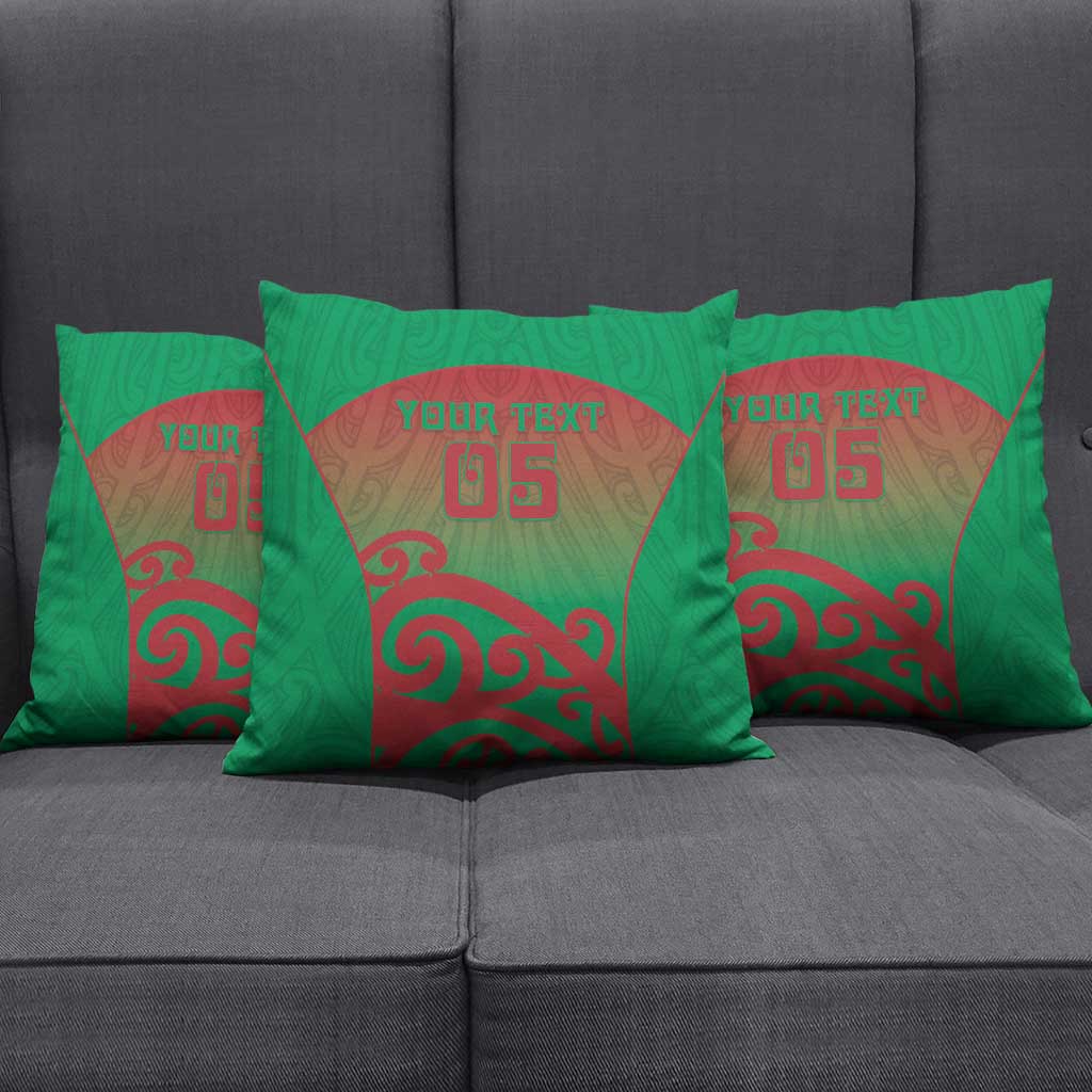 Custom Onehunga High School Pillow Cover Maori Koru Pattern