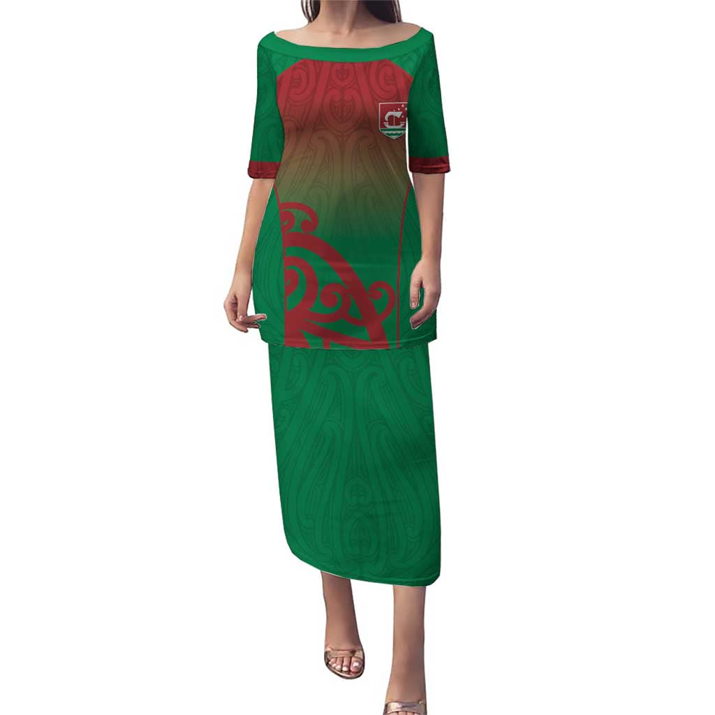 Custom Onehunga High School Puletasi Maori Koru Pattern