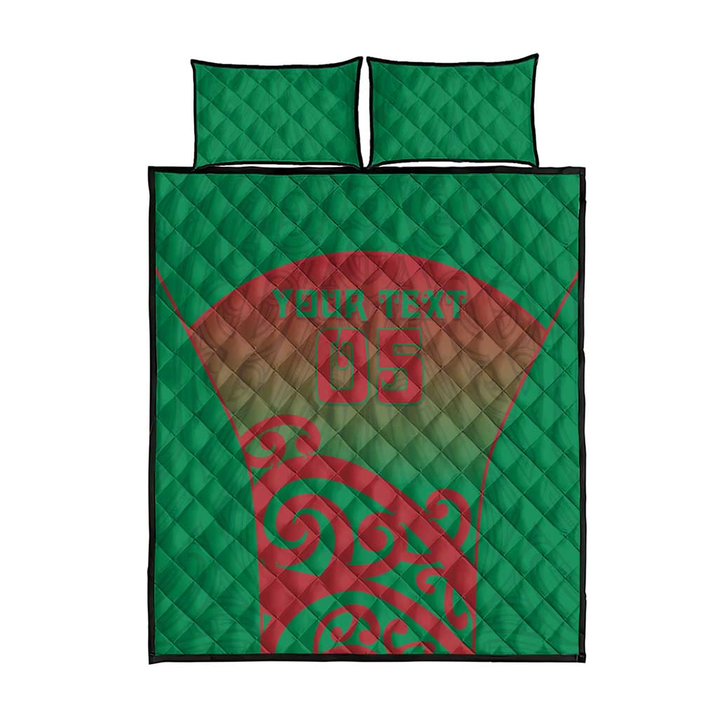 Custom Onehunga High School Quilt Bed Set Maori Koru Pattern LT05 - Polynesian Pride