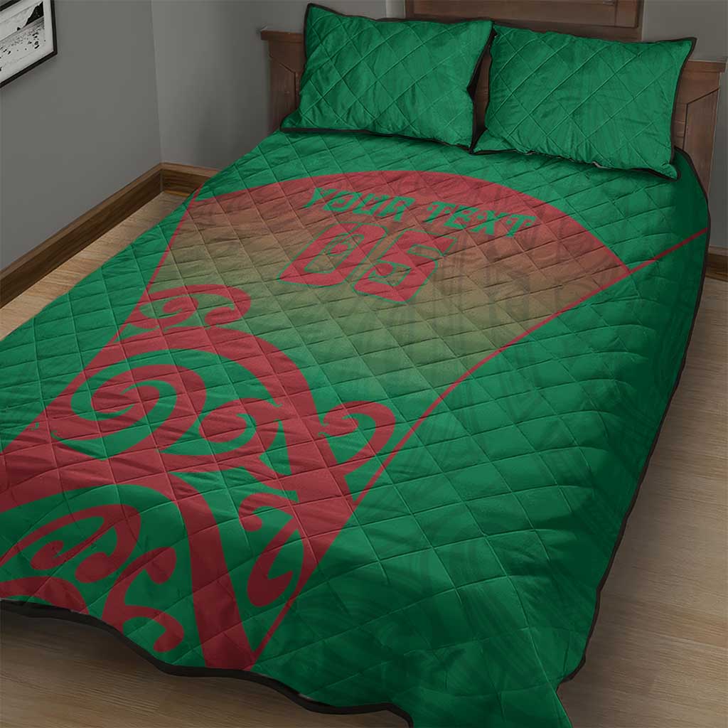Custom Onehunga High School Quilt Bed Set Maori Koru Pattern LT05 - Polynesian Pride