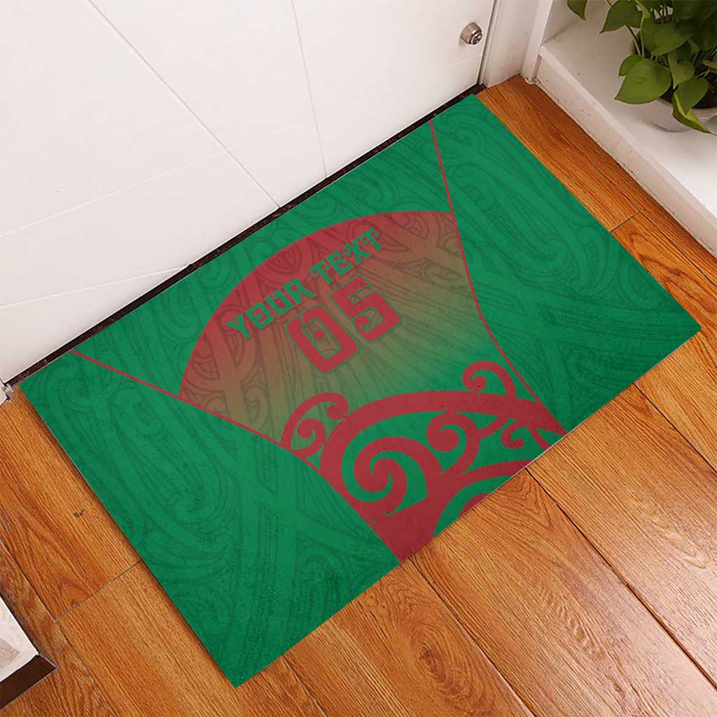 Custom Onehunga High School Rubber Doormat Maori Koru Pattern LT05 - Polynesian Pride