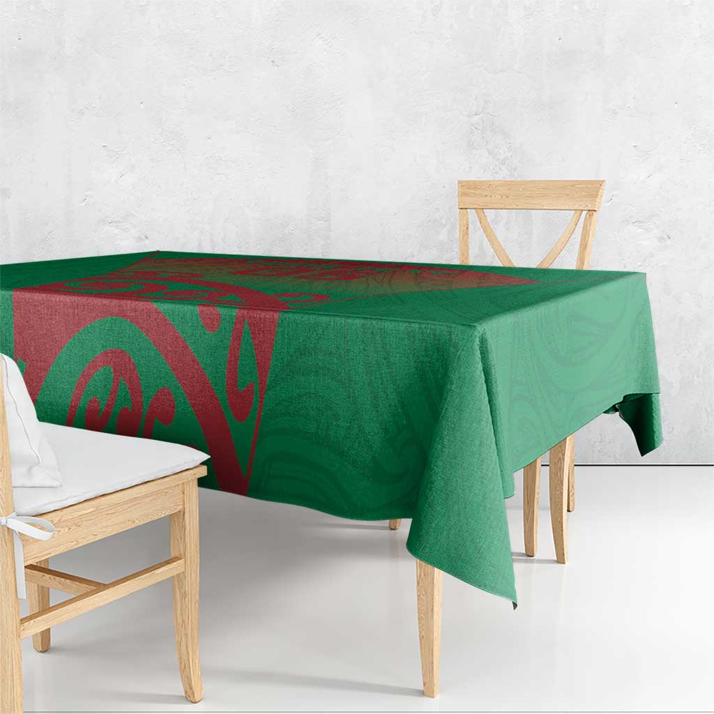 Custom Onehunga High School Tablecloth Maori Koru Pattern