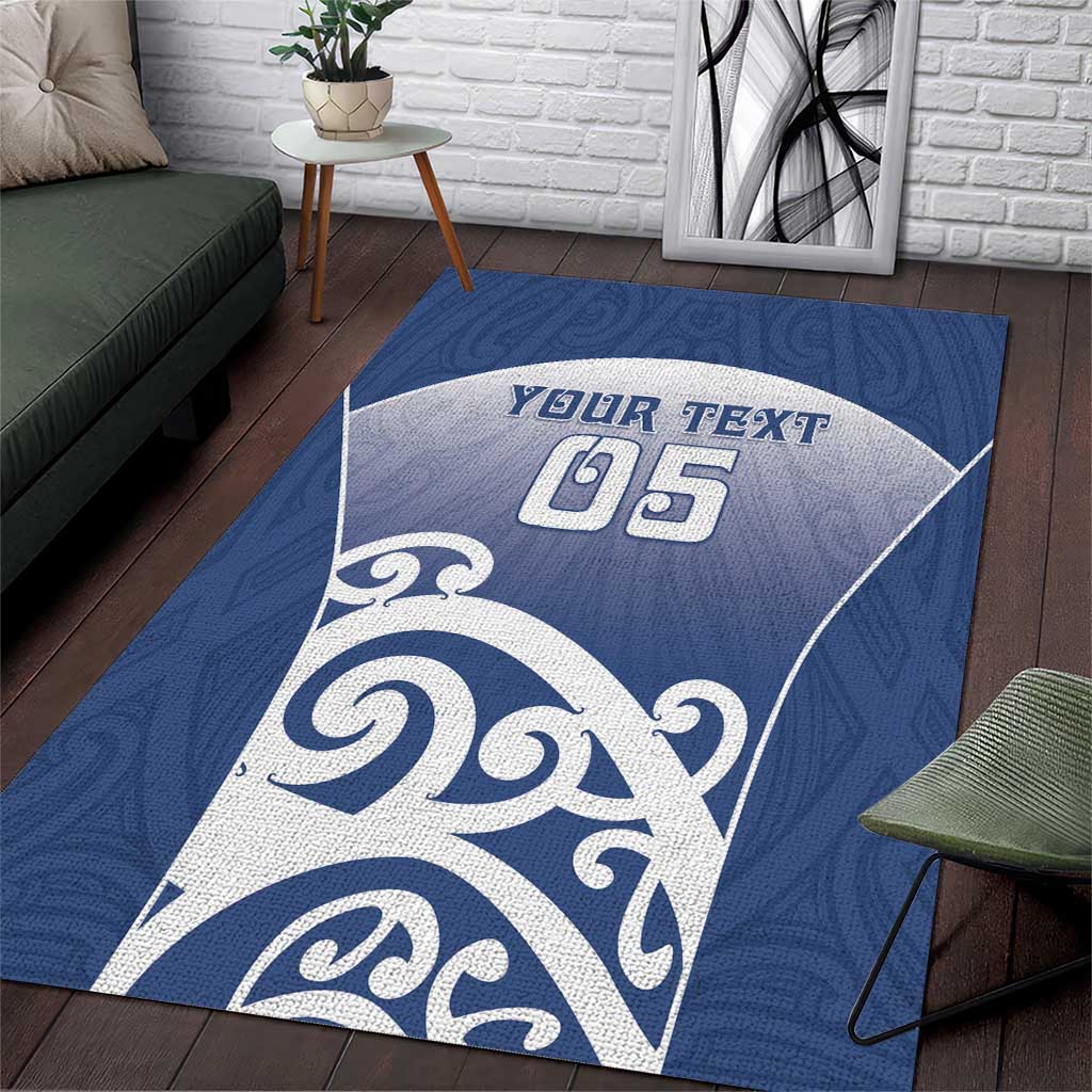 Custom New Zealand Aotea College Area Rug Maori Koru Pattern