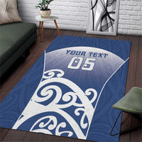 Custom New Zealand Aotea College Area Rug Maori Koru Pattern