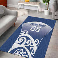 Custom New Zealand Aotea College Area Rug Maori Koru Pattern