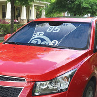 Custom New Zealand Aotea College Auto Sun Shade Maori Koru Pattern