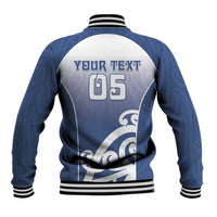 Custom New Zealand Aotea College Baseball Jacket Maori Koru Pattern
