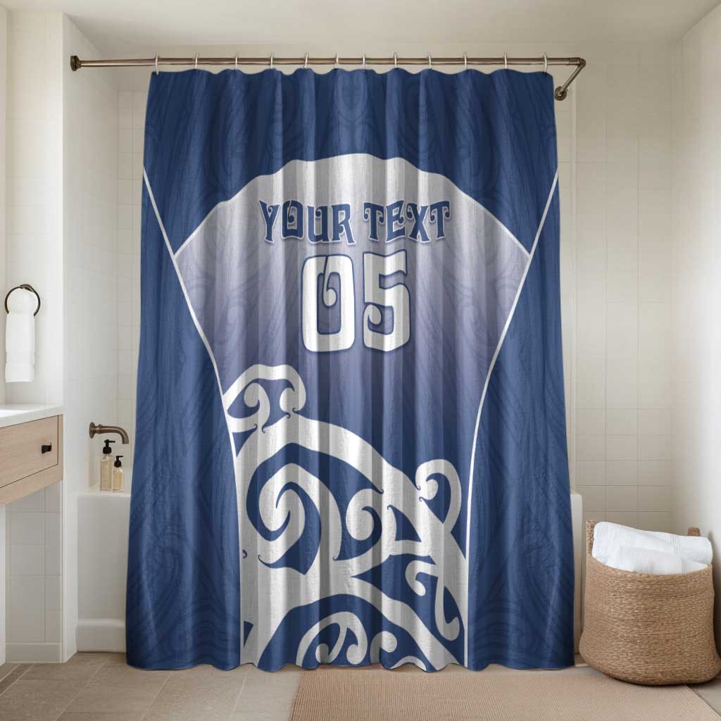 Custom New Zealand Aotea College Bathroom Set Maori Koru Pattern