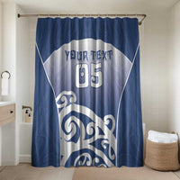 Custom New Zealand Aotea College Bathroom Set Maori Koru Pattern