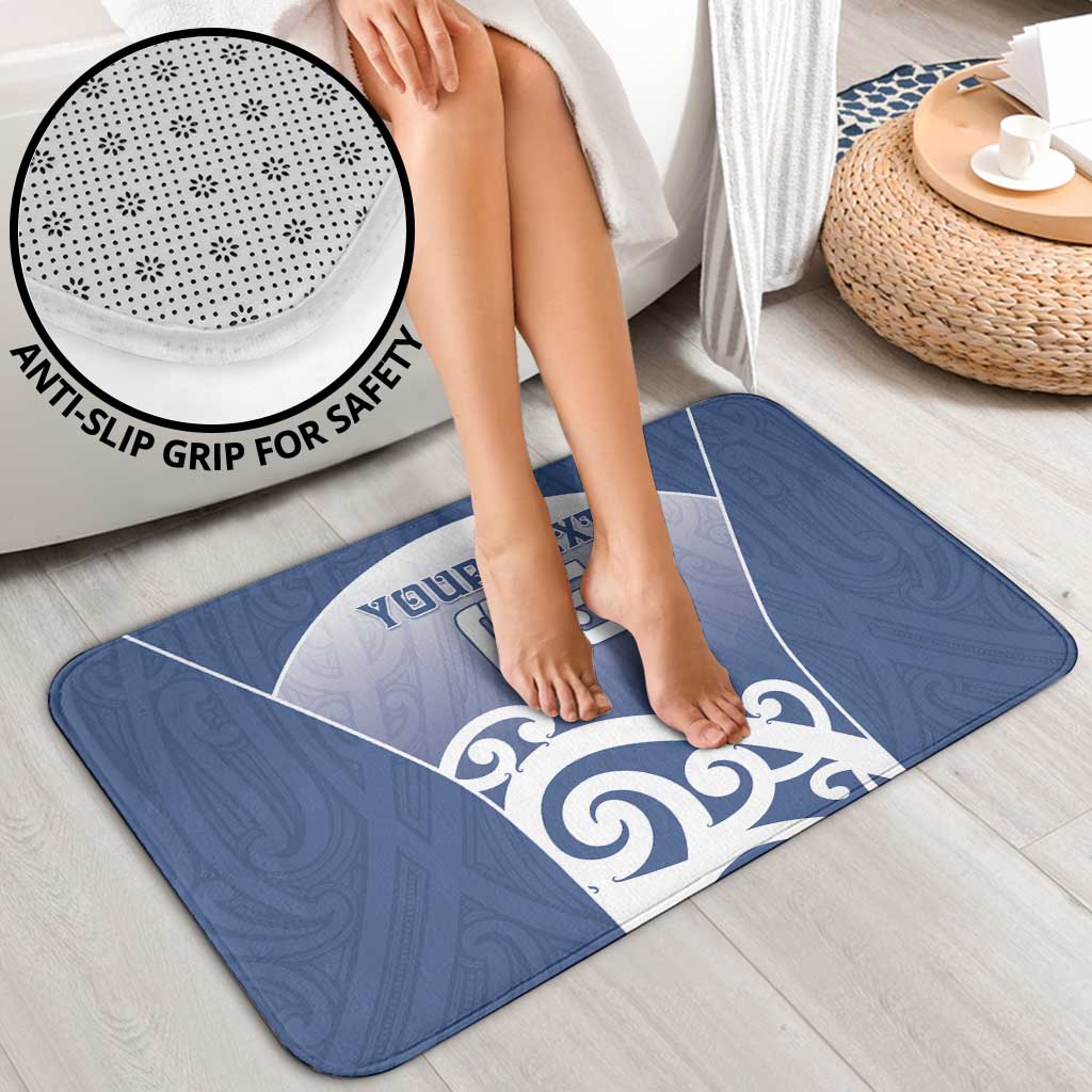 Custom New Zealand Aotea College Bathroom Set Maori Koru Pattern