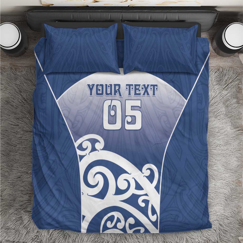 Custom New Zealand Aotea College Bedding Set Maori Koru Pattern