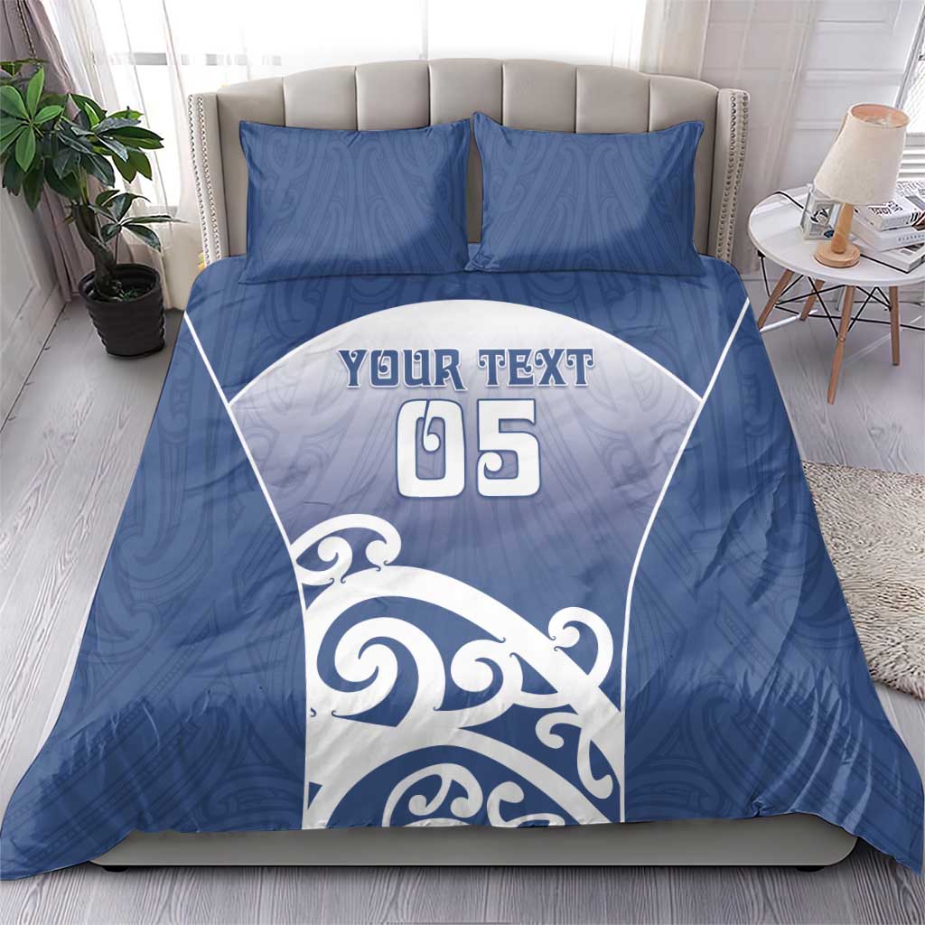 Custom New Zealand Aotea College Bedding Set Maori Koru Pattern