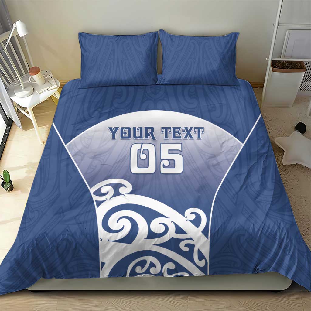 Custom New Zealand Aotea College Bedding Set Maori Koru Pattern