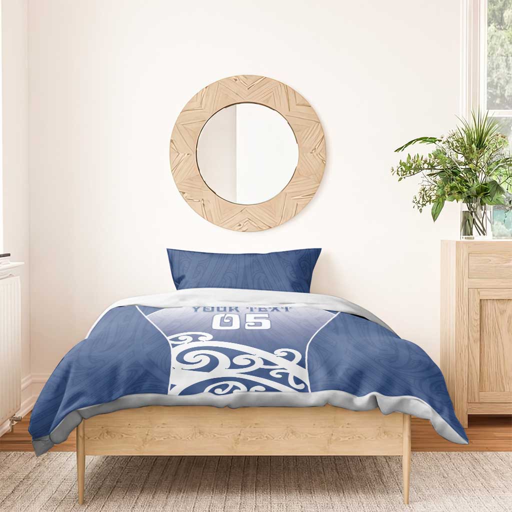 Custom New Zealand Aotea College Bedding Set Maori Koru Pattern