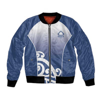 Custom New Zealand Aotea College Bomber Jacket Maori Koru Pattern